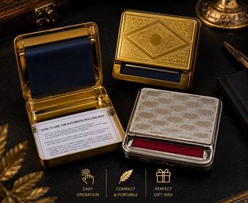 Hand Rolling Machine 70mm Silver & Gold Colour