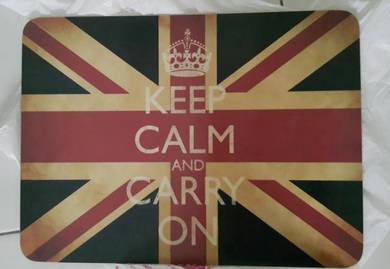 Original keep calm carry on big coaster deco