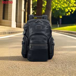 tumi navigation backpack full leather