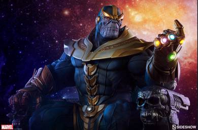 Sideshow Thanos on Throne Maquette