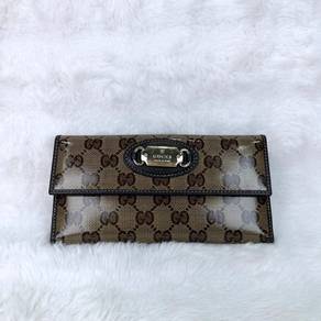 Gucci GG Shiny Crystal Continental Flap LongWallet