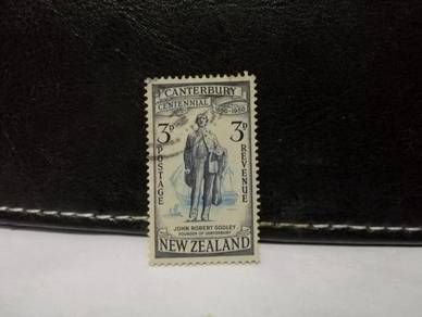 1950 New Zealand Stamp Founder Canterbury scenery