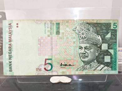 Malaysian 10th Series RM5 AAH Signed Banknote