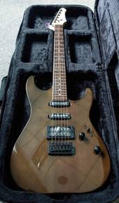 Cate QM-E03 Electric Guitar - Brown