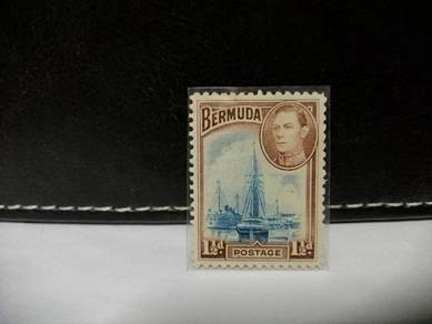 1938 Bermuda Stamp Ships Hamilton Harbour