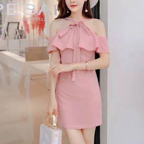 Elegant pink dinner dress