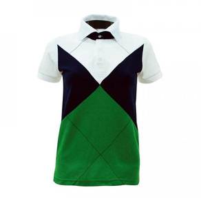 Baju POLO Lacoste White/Navy/Milo Green L1000
