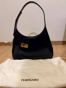 Salvatore Ferragamo Archive Shoulder Bag in Blue