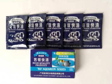 Badun Water Purifying Powder 5xPack Aquarium NCF