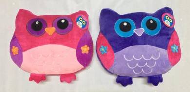Owl Cushion Pillow - Pink OR Purple ~FREE SHIPPING