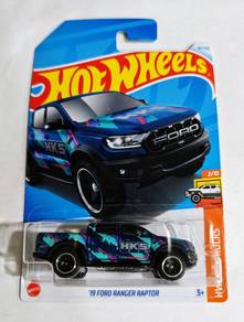 Hot Wheels 19 Ford Ranger Raptor hks biru