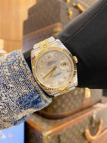 Rolex Datejust Half 18K 750 Yellow Gold Jubilee