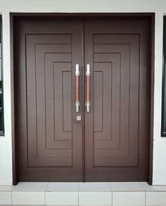 Pintu Kayu Solid Panel Door Tahan hujan panas