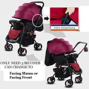 2 Way Facing (FULL SET) Baby Stroller