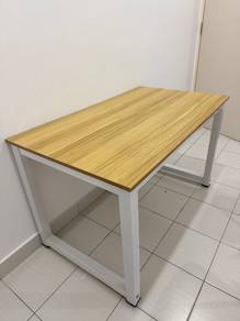 Wood Table with Metal Frame