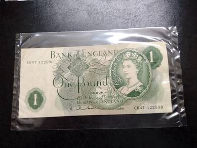ONE POUND RARE NOTE - Queen Elizabeth II 1970 GEF