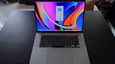 MacBook Pro 16 inch 2019 16GB RAM 512GB storage