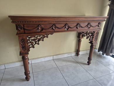 COMBO SALE Jati Wood Side Table and Display Table