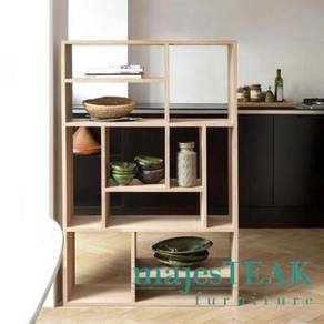 Teak Display Cabinet/Book Case