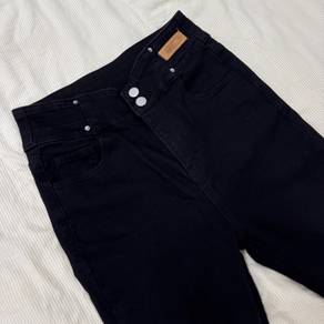 Eichi Too Black High Waisted Skinny Jeans Size 28
