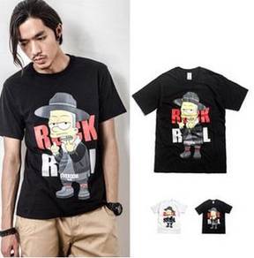 ROCK & ROLL OVERDOSE Black Short Sleeve T-Shirt