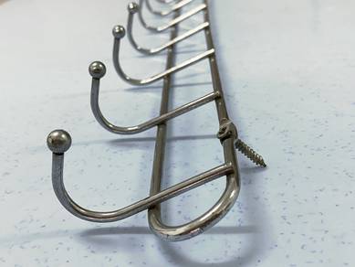 Clothes Wall Hanger (Stainless Steel) 8 hooks