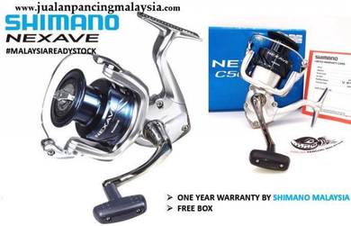 Shimano nexave reel 1000/2500/3000hg/4000/5000/6k