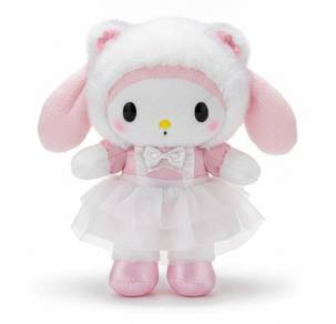 My Melody White Cat Ballerina Design Plush Toy