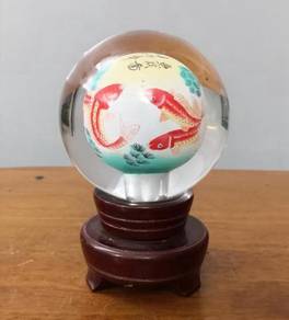 Asian reverse art glass ball