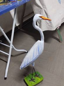egret bird landscape decor 