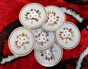 6 Pc MOUNTAIN WOOD COLLECTION Dinner Plate Pinggan