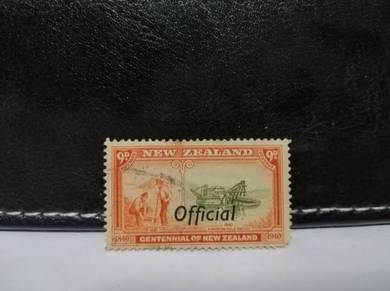 1940 New Zealand Stamp Gold Mining Dredge