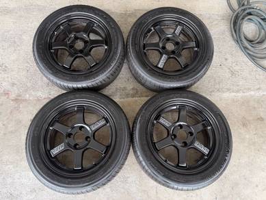 Rim te37 15 inch ori lenso tayar michelin ps3