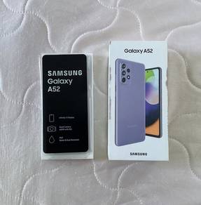 Samsung Galaxy A52 Purple (256gb) + free casings