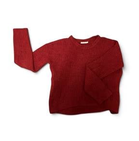 Red Knit Top
