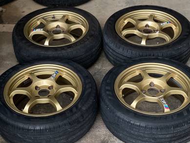 Sport Rim 15 Second SSR Type-C Siap Tayar Second