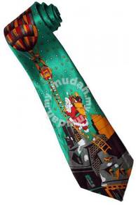 Christmas Santa Claus Xmas #24 Balloon GR Neck Tie