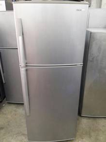 Silver 2 Doors Samsung Refrigerator Peti Fridge