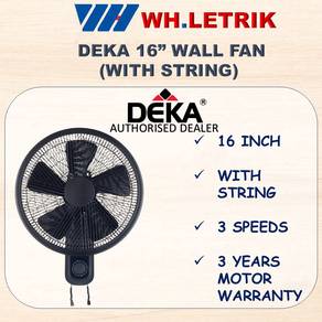 Deka Wall Fan [3 YEARS WARRANTY]
