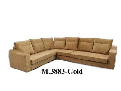 L Shape Sofa M3883 gold