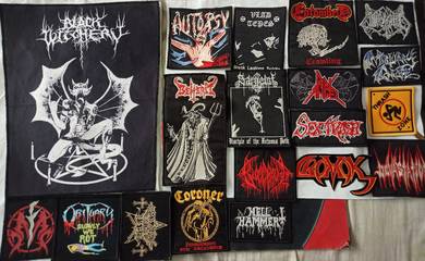 Metal patches embroidery