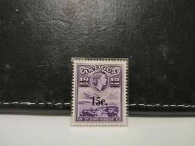 1964 Antigua Stamp Harbour Queen Aeroplane