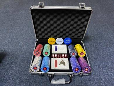 200Pcs EPT Premium Ceramic Poker Chips Set Casino