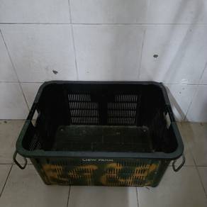 Black Basket Trolley