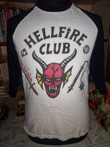 Stranger Things Hellfire Club 3q t-shirt