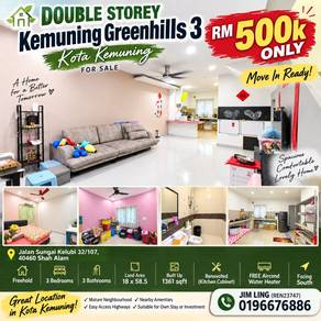2-storey Terraced House For Sale in Kota Kemuning,SGR