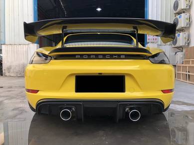 Porsche 718 Cayman Rear Bumper GT4 Diffuser Carbon