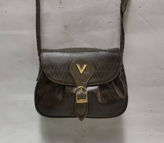 Vinntage Valentino Crossbody Bag Small Brown Saddl