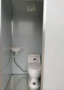 Portable toilet for guard house and project site