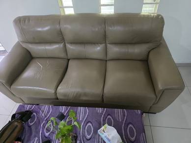 used leather sofa to let go